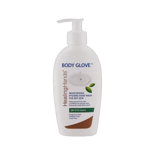 healing hands body glove moisturising hygiene hand wash 200ml