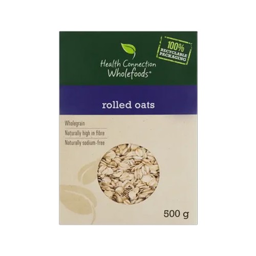 health connection wholefoods rolled oats 500g
