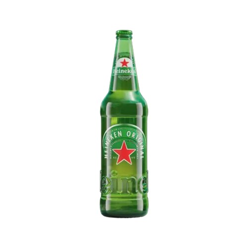 Heineken Pure Malt Lager Beer Bottle 650ml
