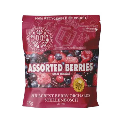 hillcrest berry orchards frozen assorted berries 1kg