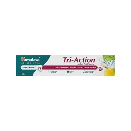 himalaya tri-action herbal toothpaste 125g
