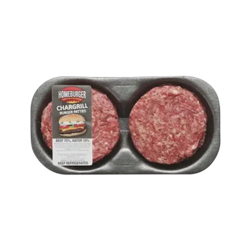 homeburger chargrill burger patties 400g - 550g