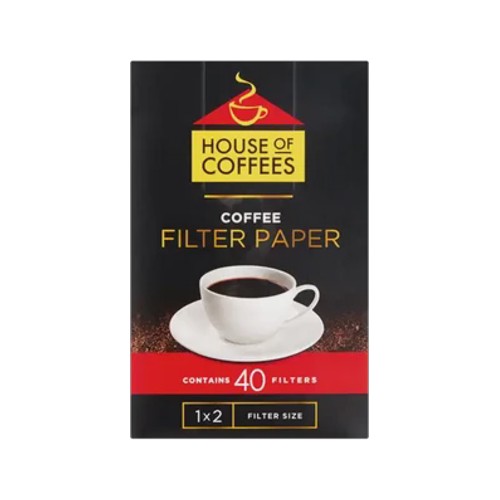 house of coffees filter paper 40 pack
