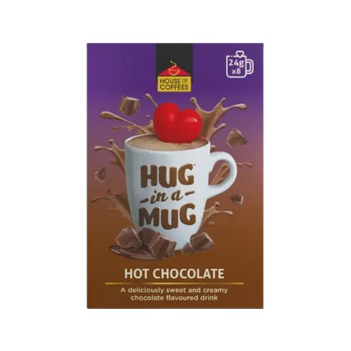 House of Coffees Hug in a Mug Hot Chocolate 8 x 24g