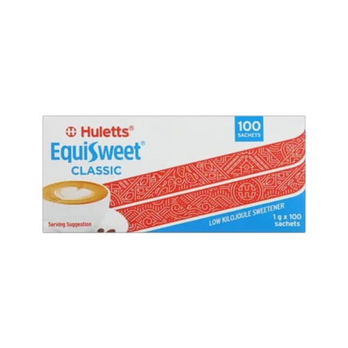 huletts equisweet classic sweetener sachets 100 x 1g