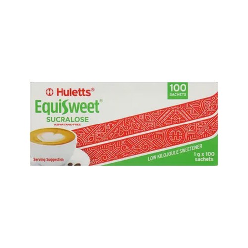 huletts equisweet low kilojoule sucralose sweetener sachets 100g
