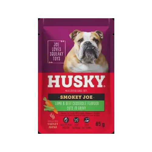 Husky Smokey Joe Lamb & Beef Casserole Flavour Wet Dog Food 85g