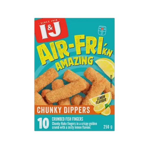 i&j air-frikn amazing lemon flavour frozen chunky dippers 250g