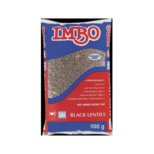 Imbo Black Lentils Pack 500g