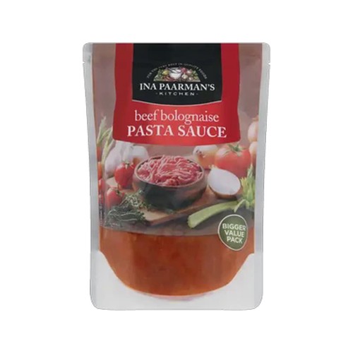 ina paarmans kitchen beef bolognaise pasta sauce pouch 600g