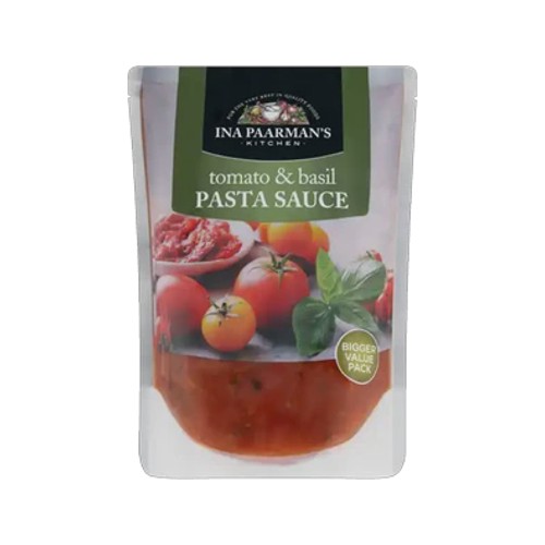 ina paarmans kitchen tomato & basil pasta sauce pouch 600g