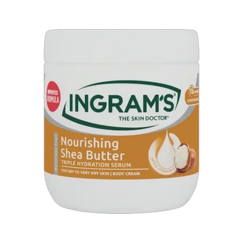 ingrams moisture plus nourishing shea butter body cream 400ml