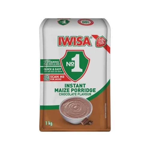 iwisa no1 chocolate flavoured instant maize porridge 1kg