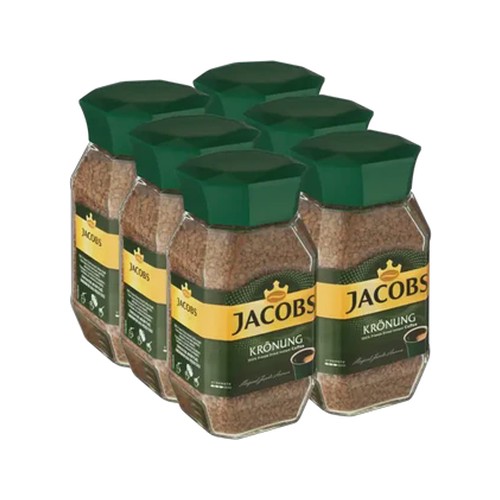 jacobs kronung freeze dried instant coffee 6 x 200g