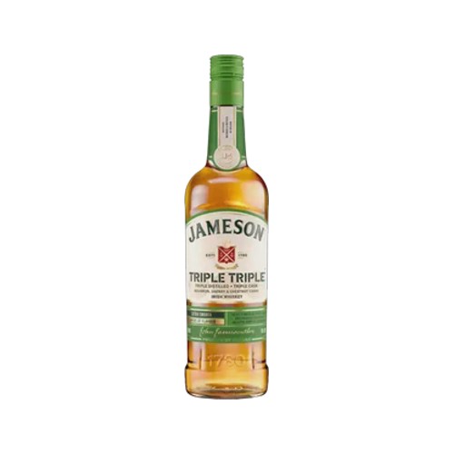 Jameson Triple Triple Irish Whiskey Bottle 750ml