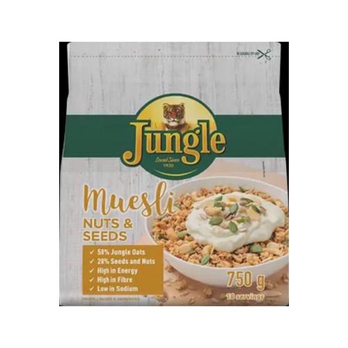 Jungle Nuts & Seeds Muesli Cereal 750g