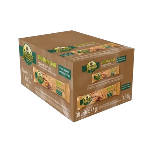 jungle peanut butter energy bar 30 x 47g