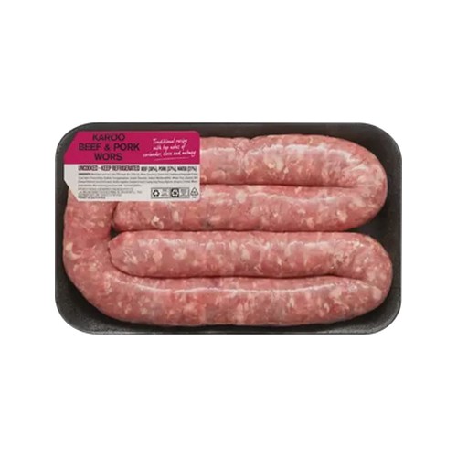 karoo beef & pork wors 400g - 600g