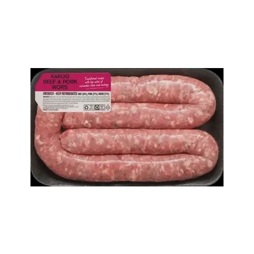 Karoo Beef & Pork Wors Per kg