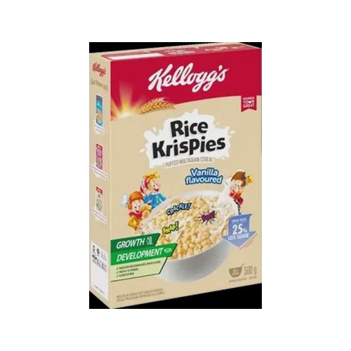 Kellogg's Rice Krispies Vanilla Cereal 500g