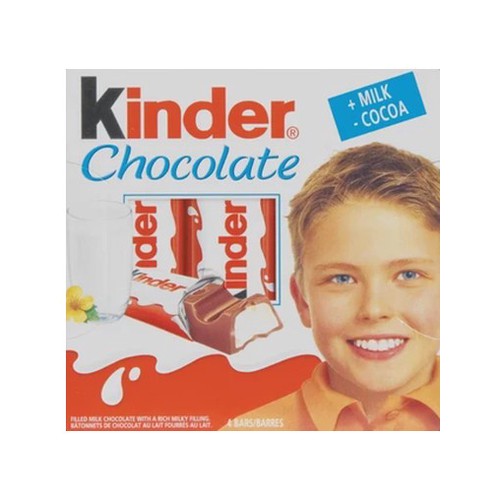 Kinder Milk & Cocoa Chocolate Bar 50g