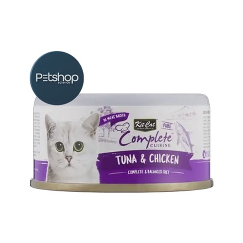 kit cat complete cuisine tuna & chicken wet cat food 70g