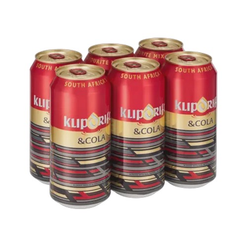 Klipdrift Brandy & Cola Cans 6 x 440ml