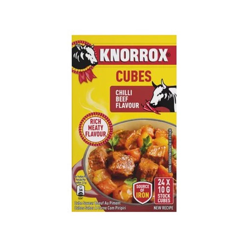Knorrox Chilli Beef Flavoured Stock Cubes 24 x 10g