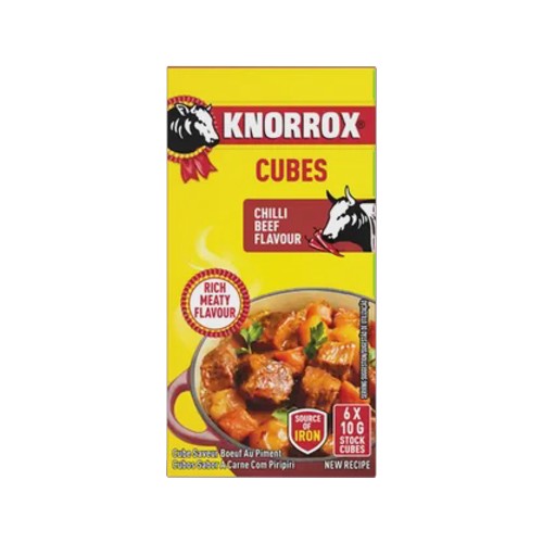 Knorrox Chilli Beef Flavoured Stock Cubes 6 x 10g