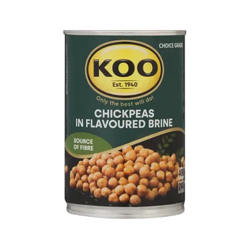 koo chickpeas in flavoured brine 400g