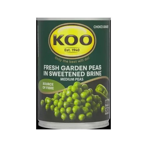 KOO Fresh Garden Peas in Sweetened Brine 400g