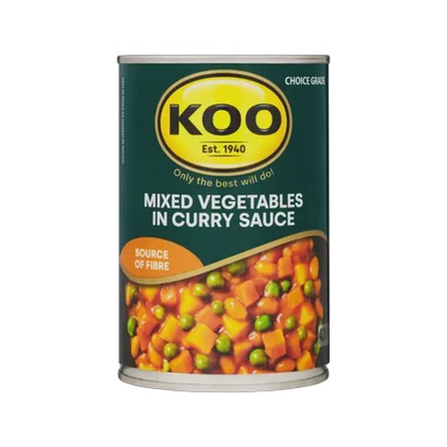 koo mixed vegetables in curry sauce 420g