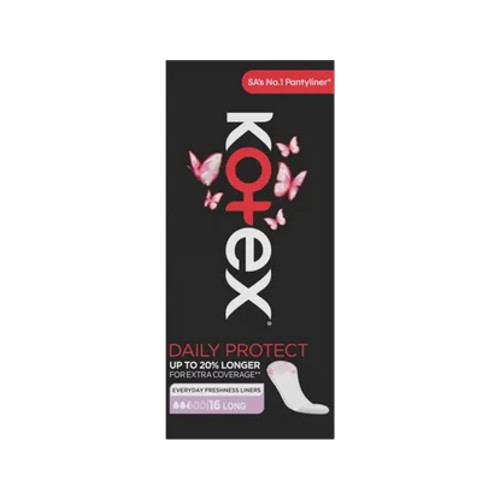kotex unscented long pantyliners 16 pack
