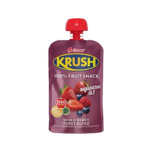 Krush 100 Mixed Berry Flavoured Fruit Snack 110ml