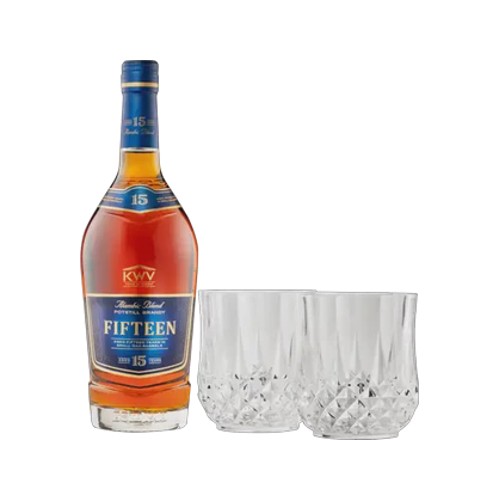 Kwv 15 Year Old Brandy 750ml Gift Set