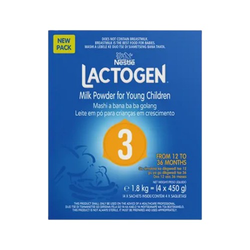 lactogen stage 3 milk powder for young children 4 x 450g
