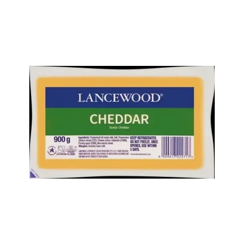 LANCEWOOD Cheddar Cheese Pack 900g