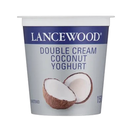 Lancewood Coconut Flavoured Double Cream Yoghurt 150g