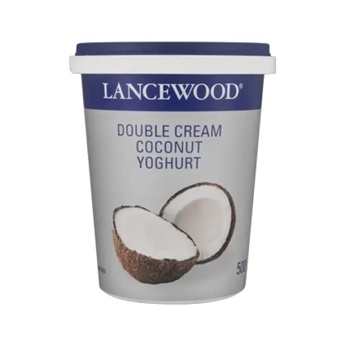 Lancewood Coconut Flavoured Double Cream Yoghurt 500g
