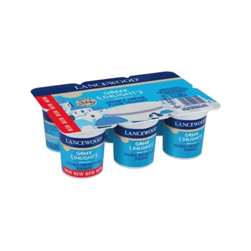 Lancewood Greek Delight Double Cream Plain Yoghurt 6 x 100g