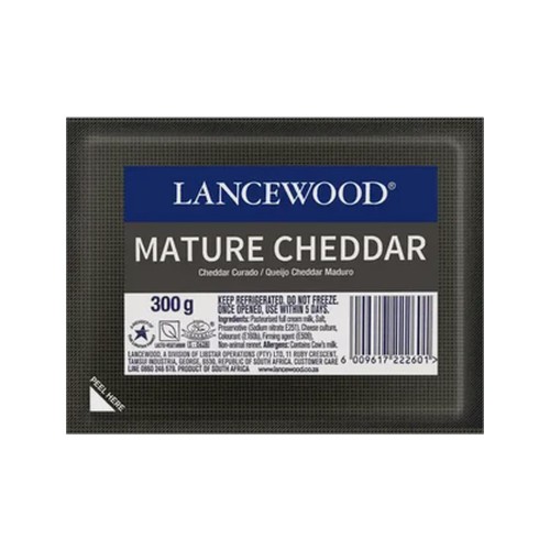 lancewood mature cheddar cheese 300g