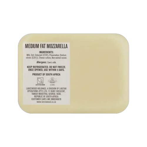 lancewood medium fat mozzarella cheese 200g - 400g