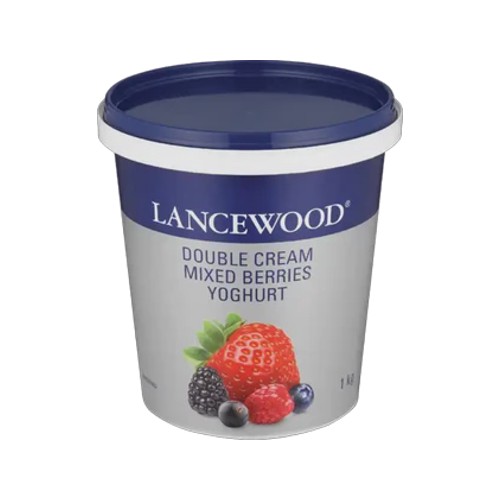 Lancewood Mix Berry Flavoured Double Cream Yoghurt 1kg