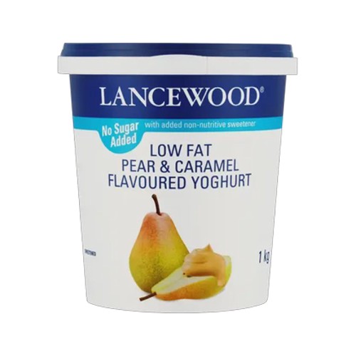 Lancewood Pear & Caramel Flavoured Low Fat Yoghurt 1kg