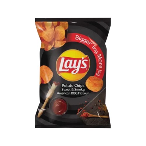 Lays Sweet & Smoky American Bbq Flavour Potato Chips 180g