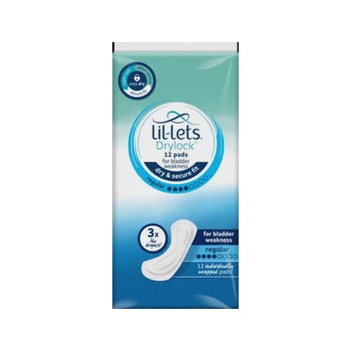 Lil-Lets Drylock Regular Pads 12 Pack