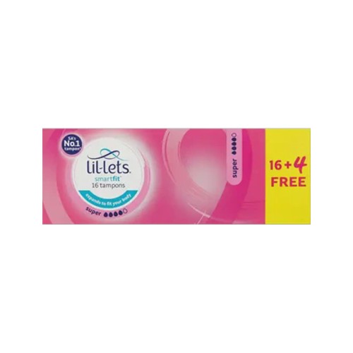 lil-lets smartfit super tampons 16 4 pack