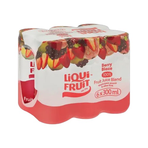 Liqui Fruit Berry Blaze 100 Fruit Juice Blend 6 x 300ml