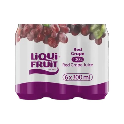 liqui fruit red grape fruit juice 6 x 300ml