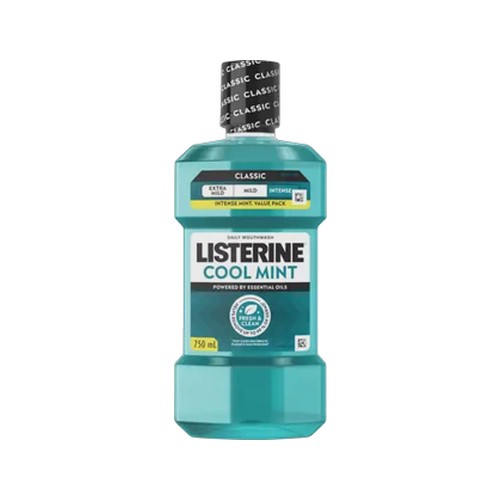listerine cool mint daily mouthwash 750ml